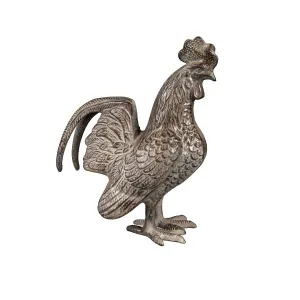 10"H Rooster Metal Garden Statuary, 8.5"x4.5"x10"inches