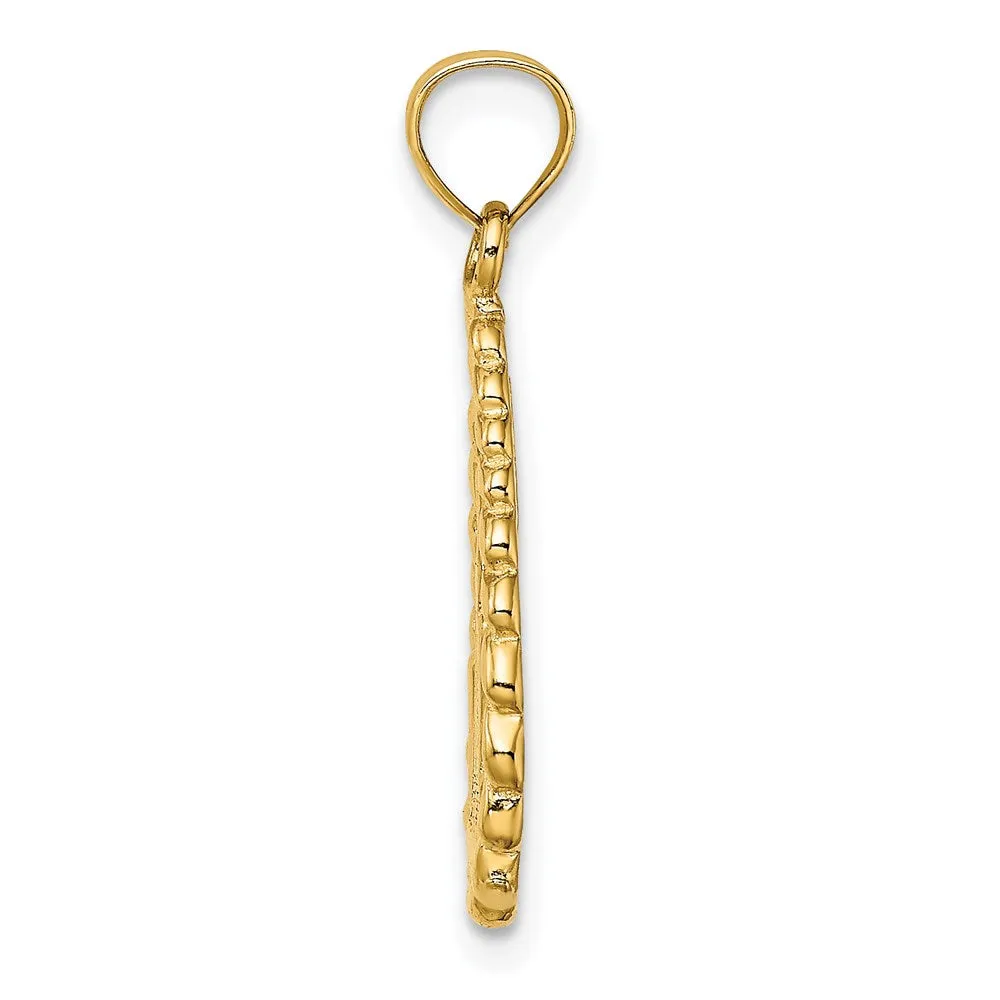 14K Chicago Skyline/Willis Tower Teardrop Charm