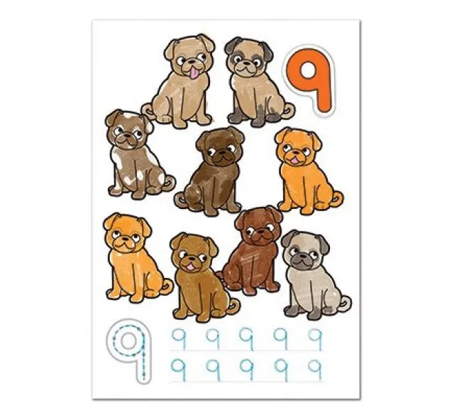 [3-Pack] Orchard Toys 1-20 Colouring Book