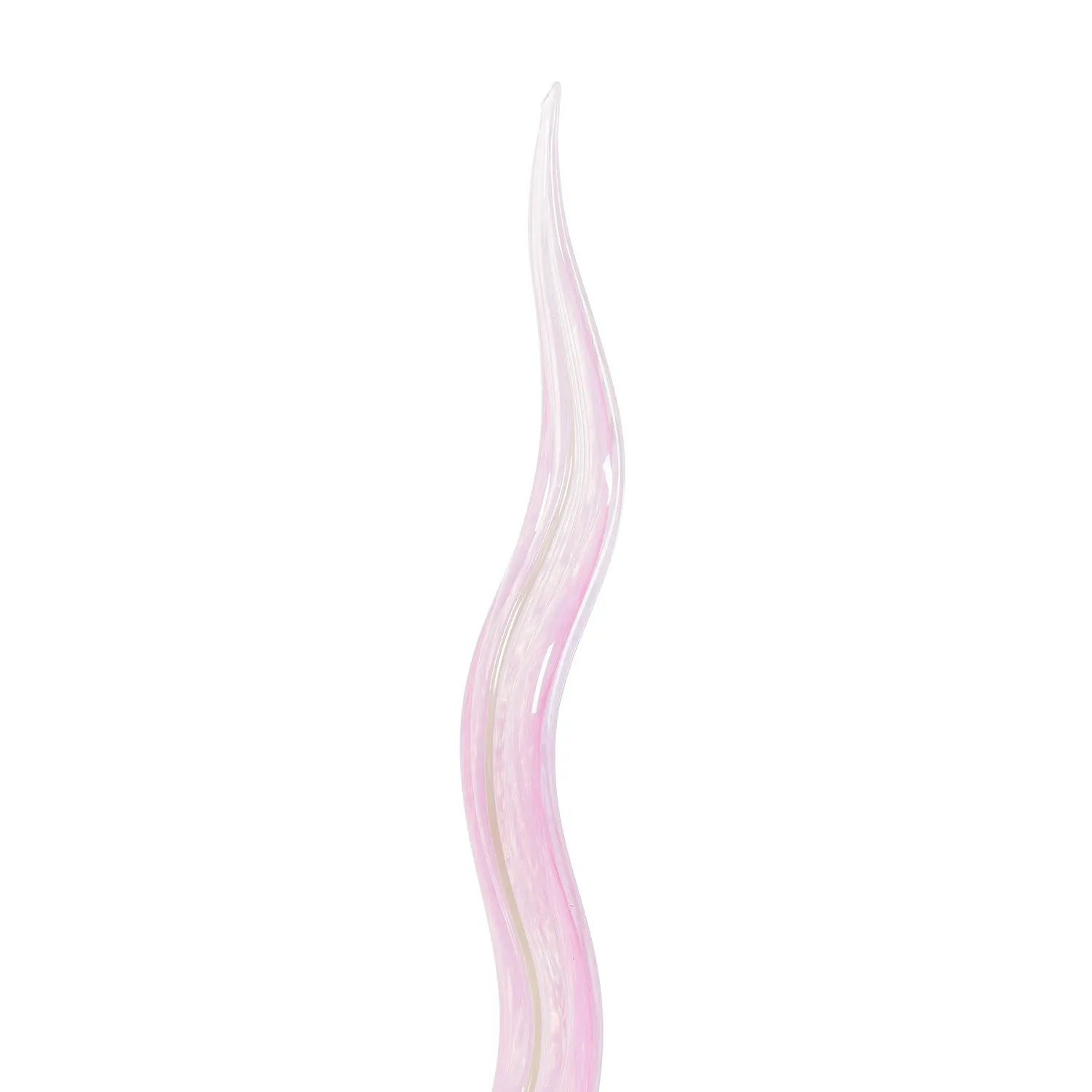 42.5"H Art Glass Reed Garden Stake, Light Pink,84g2915
