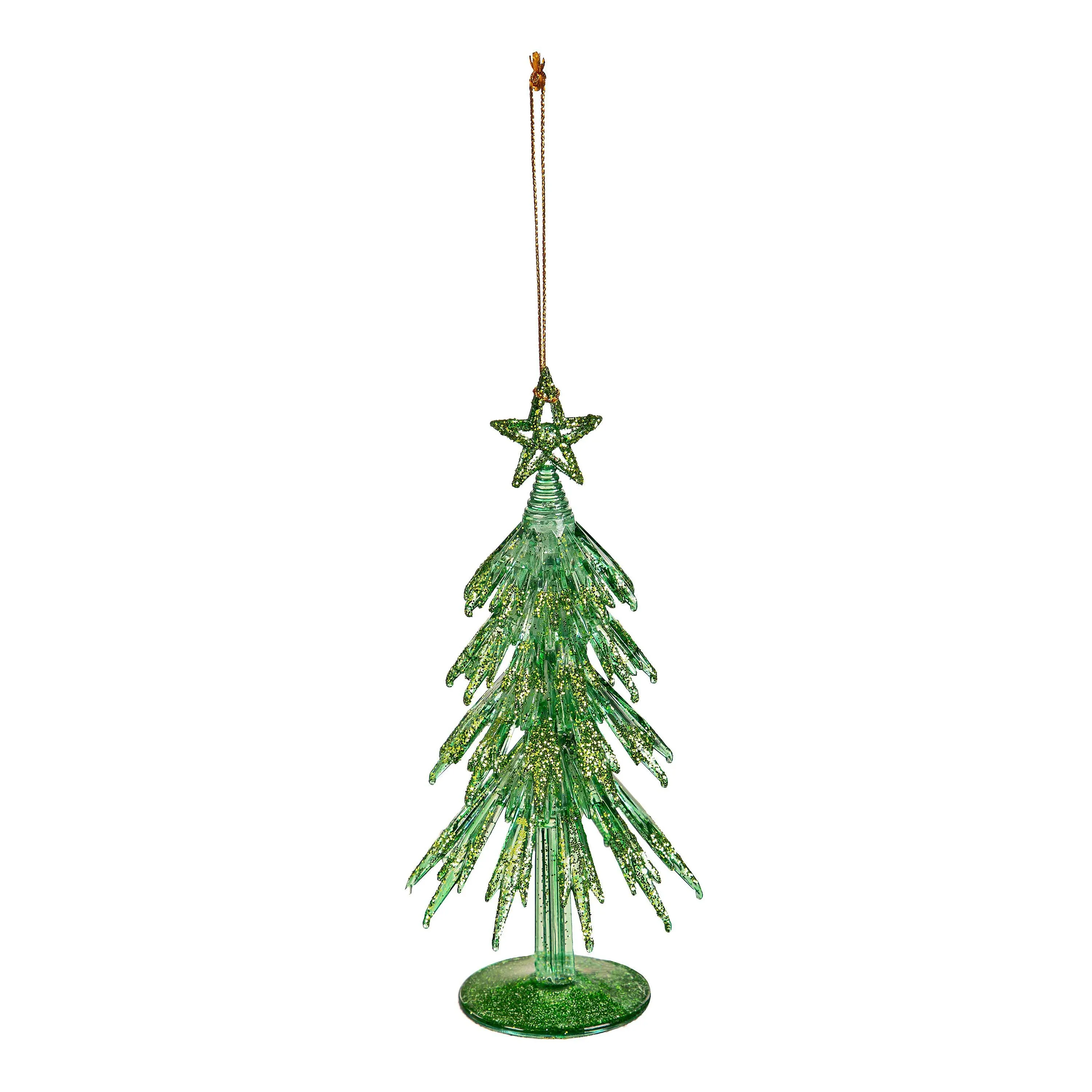 6.5" Glitter Christmas Tree Ornament,3orn085