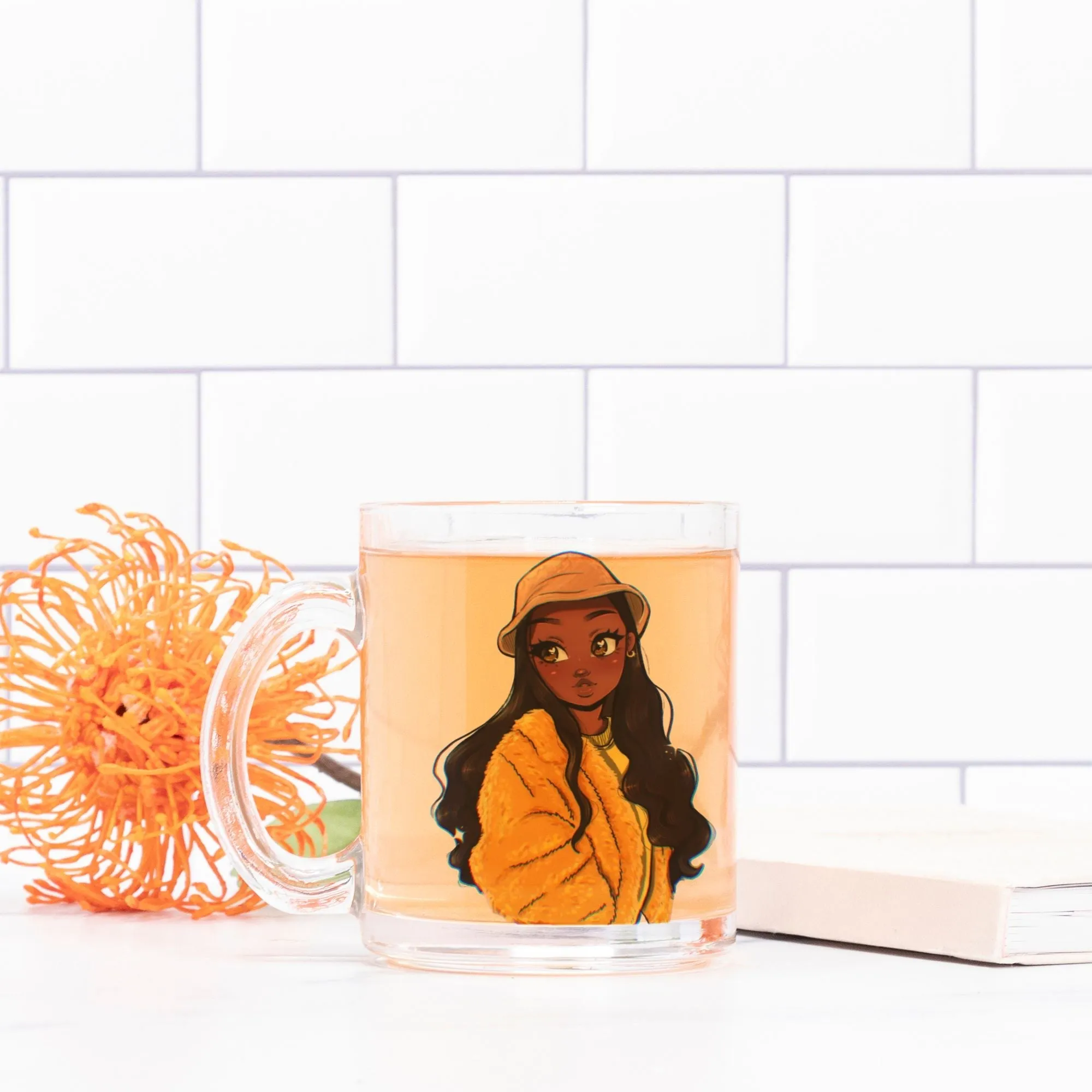 A Lil' Cup of Sunshine - Glass Coffee Mug by RawSueshii
