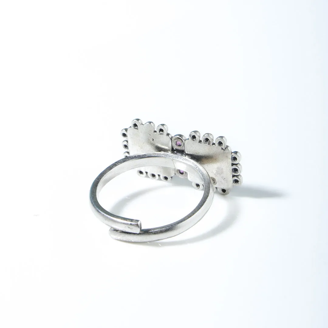 Aayat Silver Finger Ring by MOHA