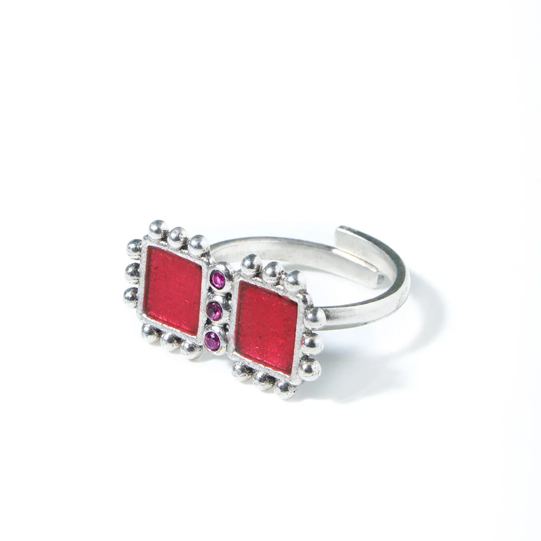 Aayat Silver Finger Ring by MOHA