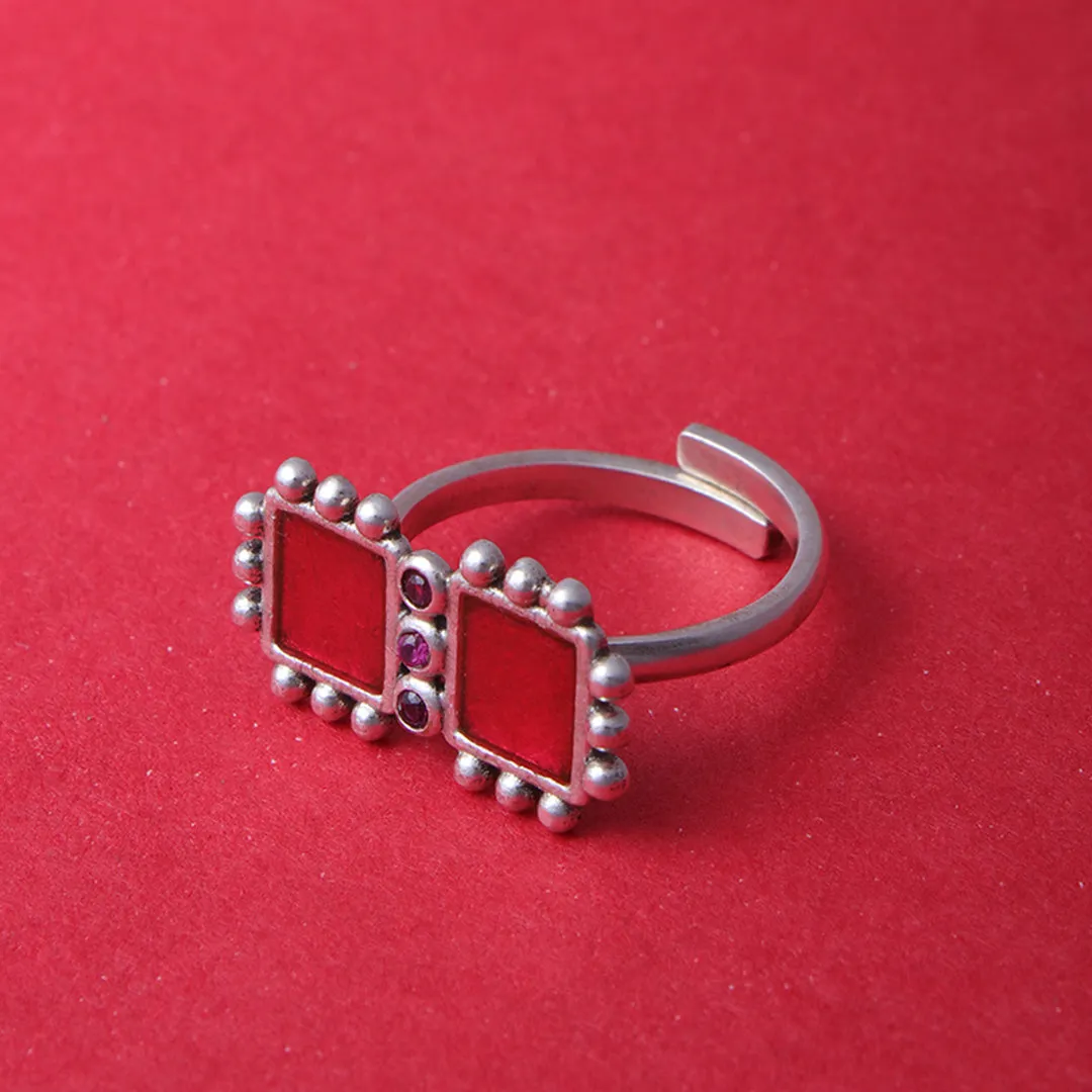 Aayat Silver Finger Ring by MOHA