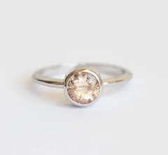 Adele Round Morganite Ring
