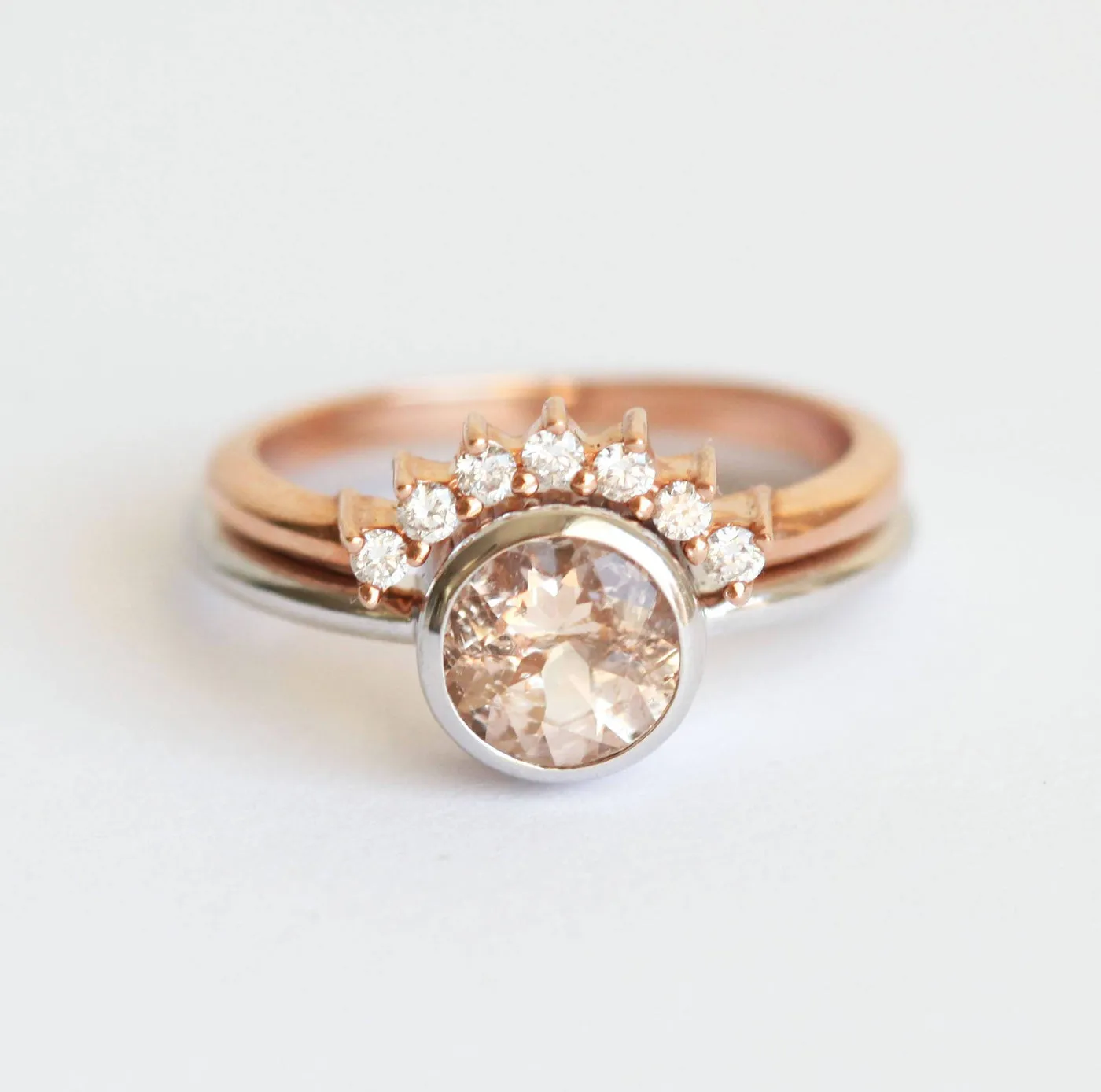 Adele Round Morganite Ring