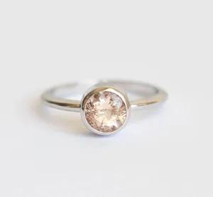 Adele Round Morganite Ring