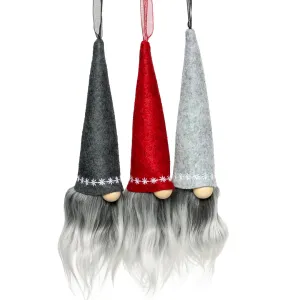 Adorable Christmas Tree Gnome Ornaments #1 (3-pcs)