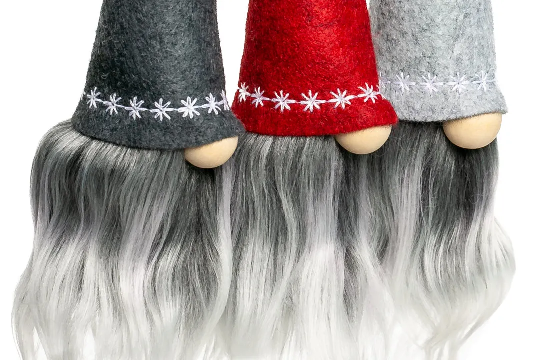 Adorable Christmas Tree Gnome Ornaments #1 (3-pcs)
