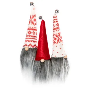 Adorable Christmas Tree Gnome Ornaments #2 (3-pcs)