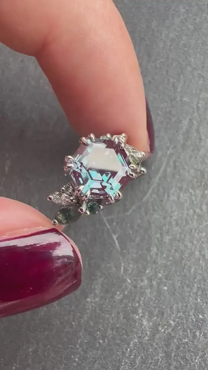 Aerin Hexagon Cluster Ring