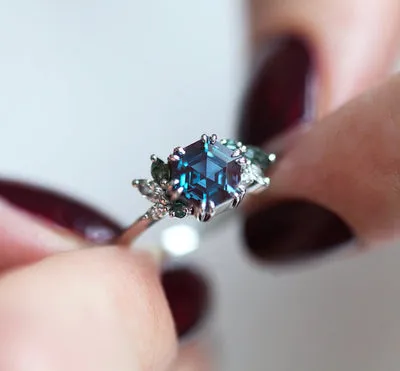 Aerin Hexagon Cluster Ring
