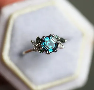 Aerin Hexagon Cluster Ring