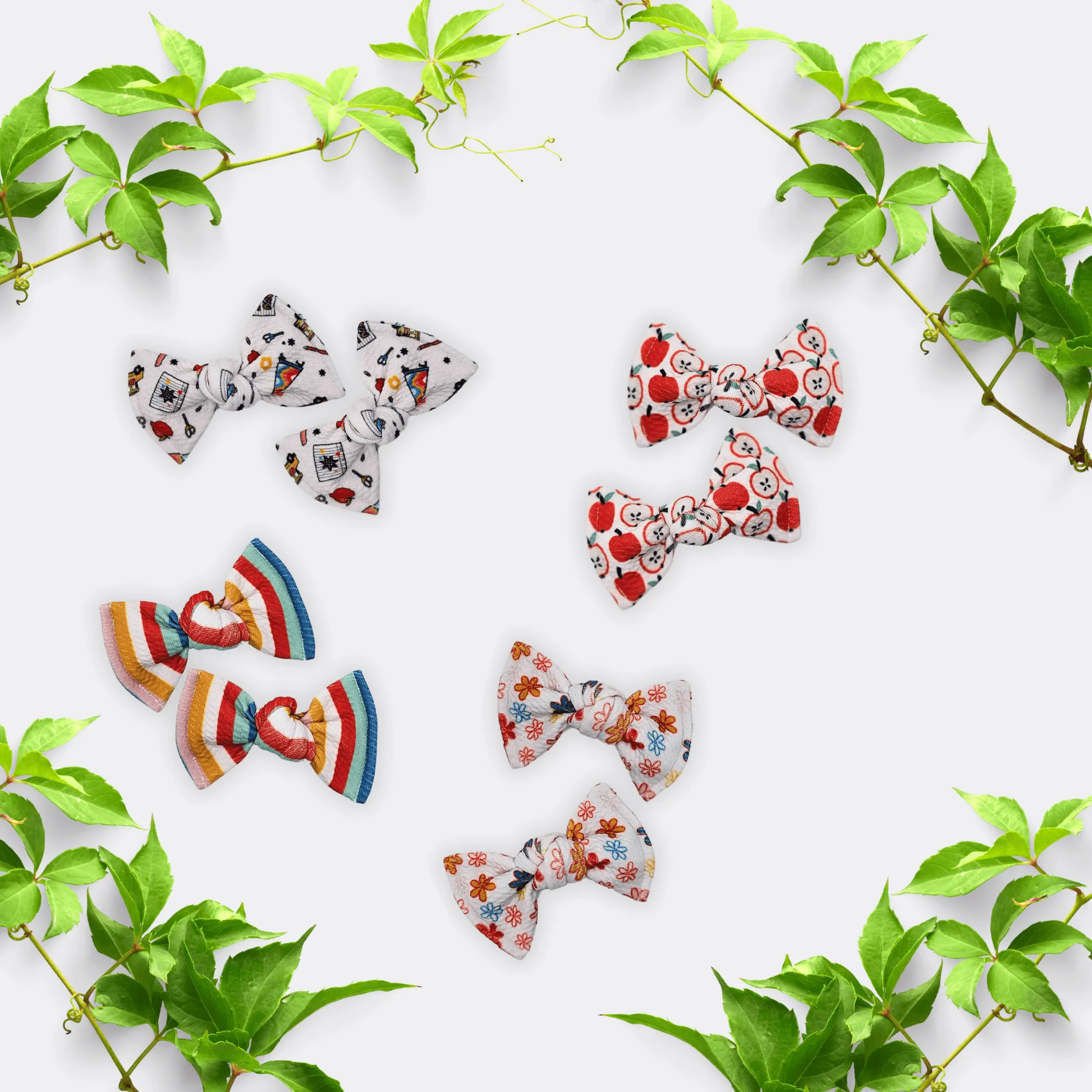 Apple Knot Hair Bows