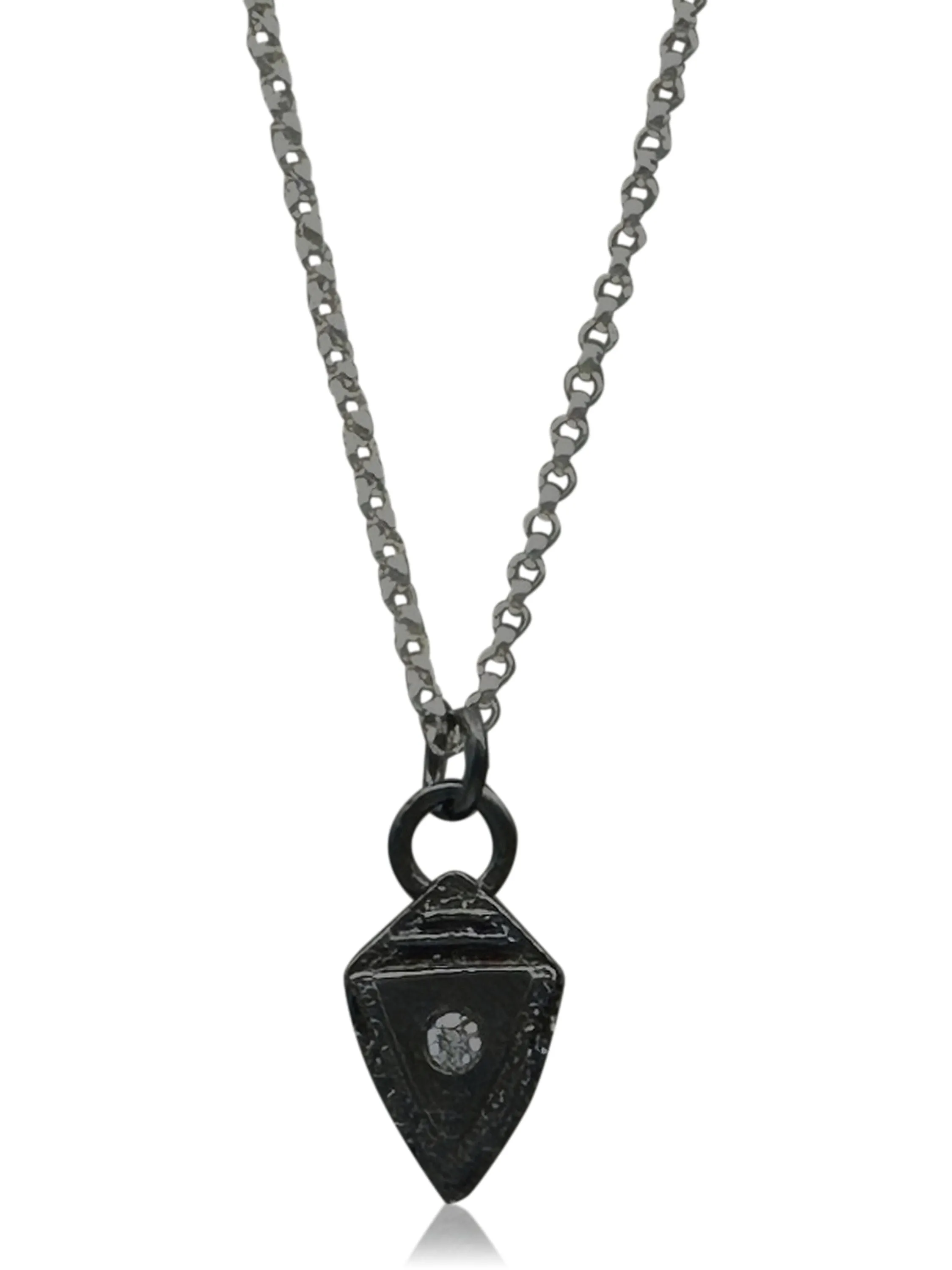 Atlantis Shield Pendant - Silver - OX