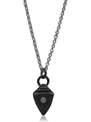 Atlantis Shield Pendant - Silver - OX
