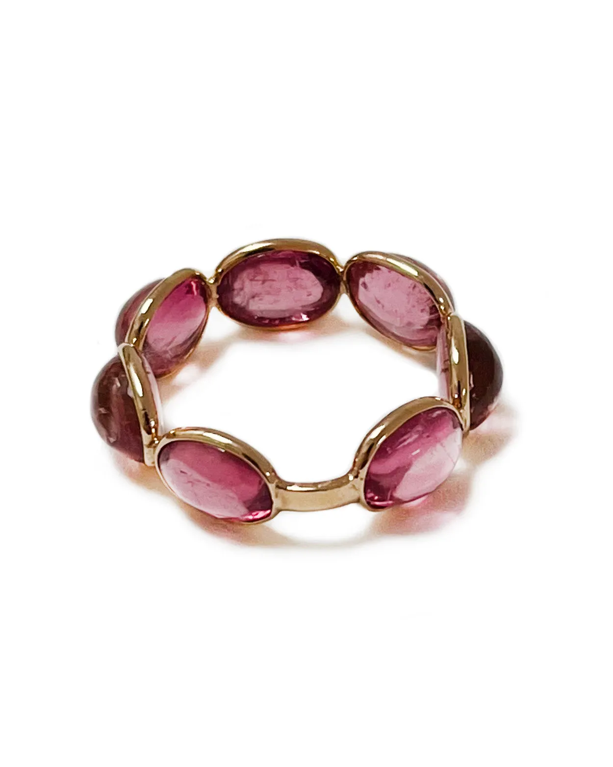 Aura Ring in Oval Rubellite
