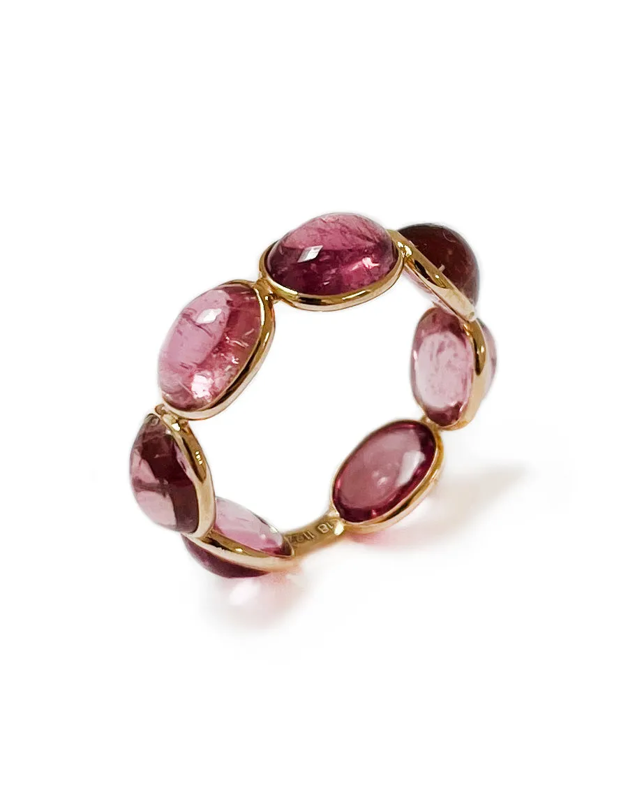 Aura Ring in Oval Rubellite