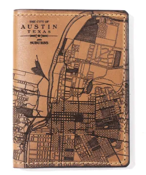 Austin Map Passport Wallet