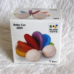 Baby Car Rattle and Teether by Plan Toys, Ages 6 mo.  