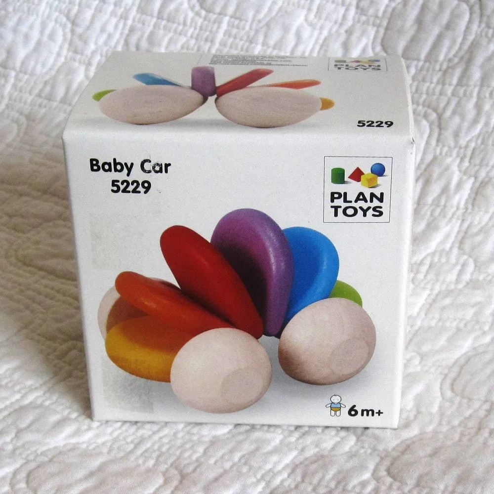 Baby Car Rattle and Teether by Plan Toys, Ages 6 mo.  