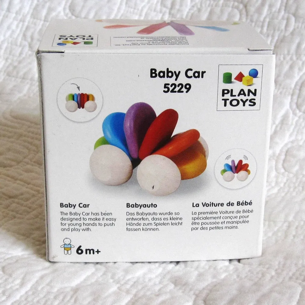 Baby Car Rattle and Teether by Plan Toys, Ages 6 mo.  