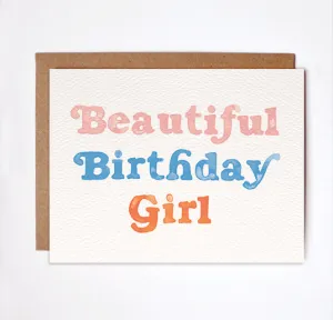 Beautiful Birthday Girl Card