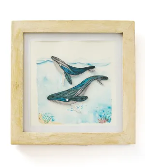 Bimala 6x6 White Rub Quilling Card Frame
