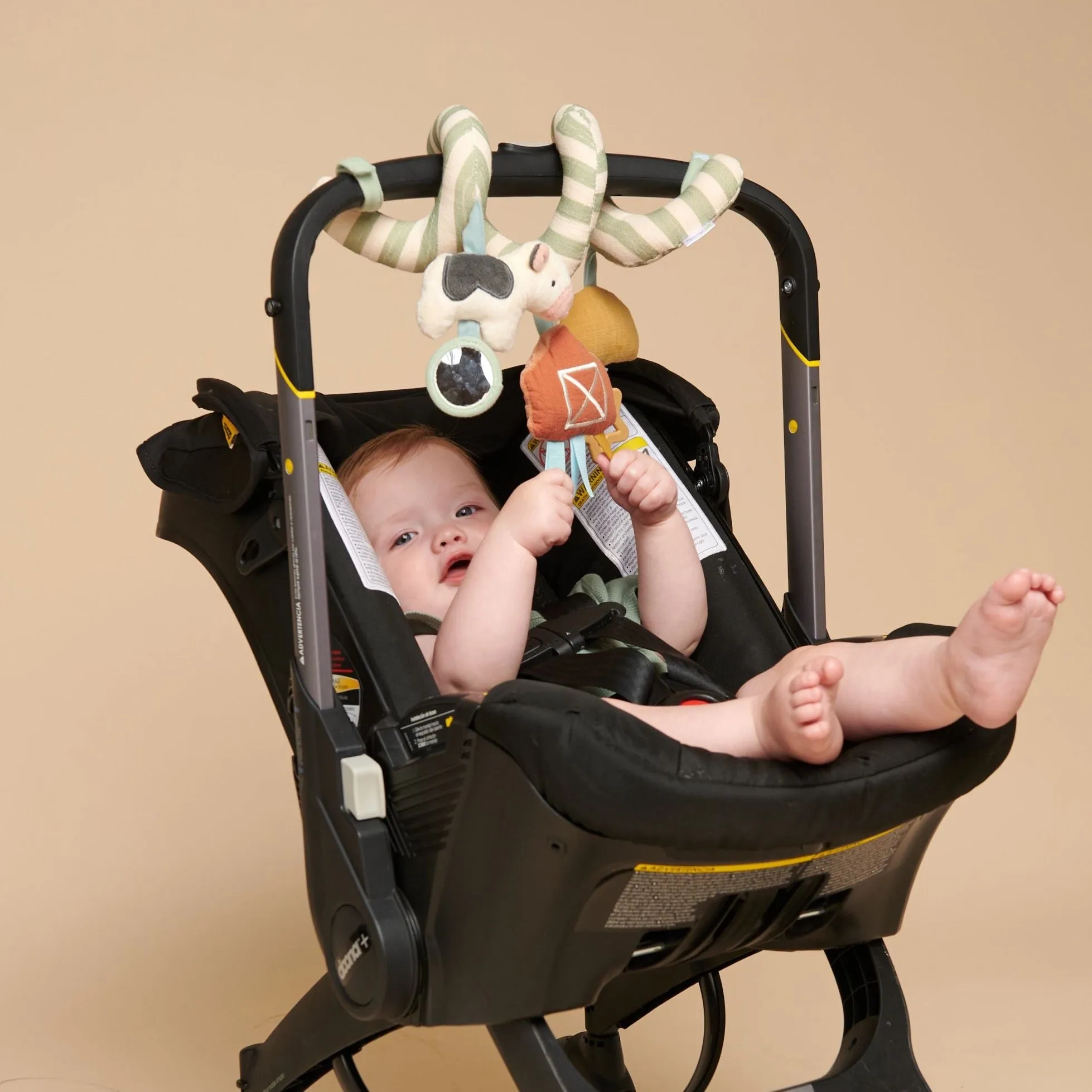Bitzy Bespoke™ Itzy Bitzy Spiral Car Seat Activity Toy Farm