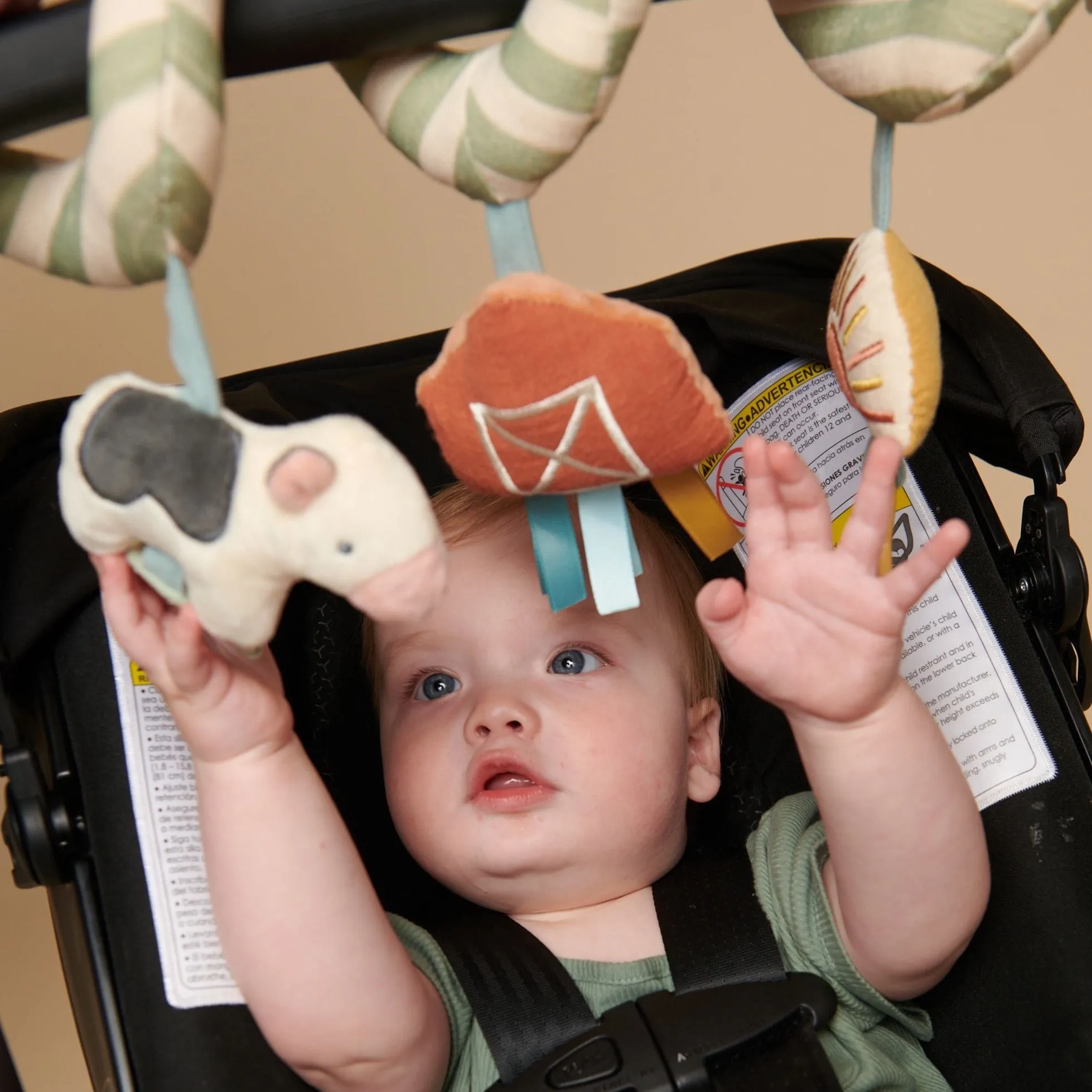 Bitzy Bespoke™ Itzy Bitzy Spiral Car Seat Activity Toy Farm