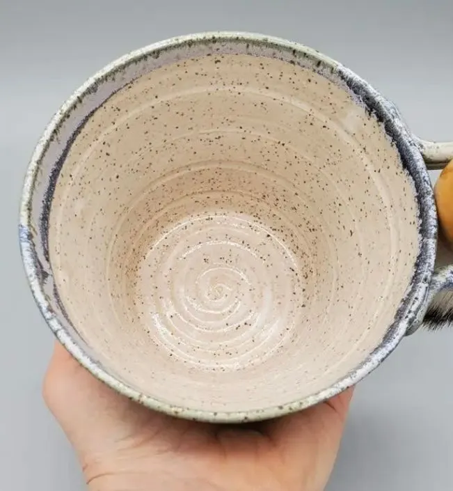 Blue Frosted Shave Bowl