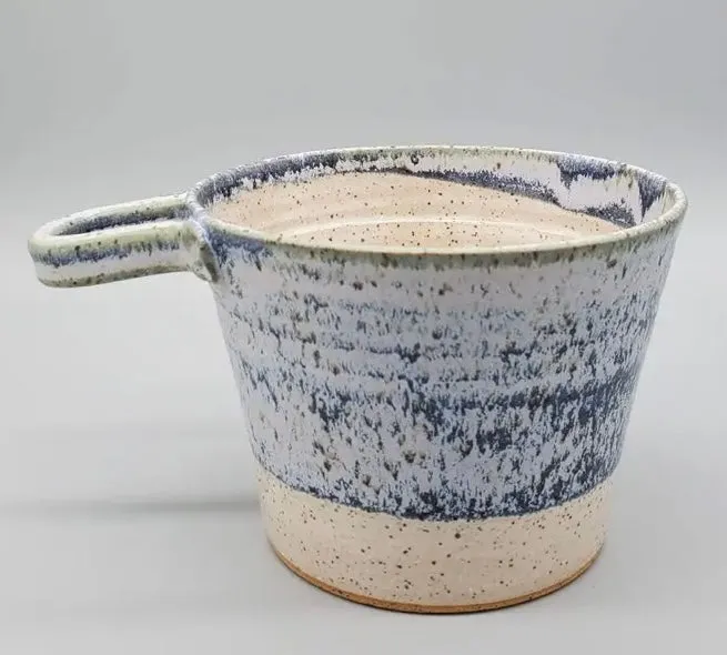Blue Frosted Shave Bowl
