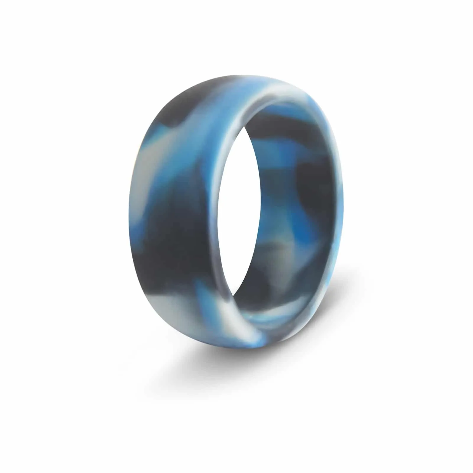 botthms Ocean Flow Silicone Ring Blue & Black