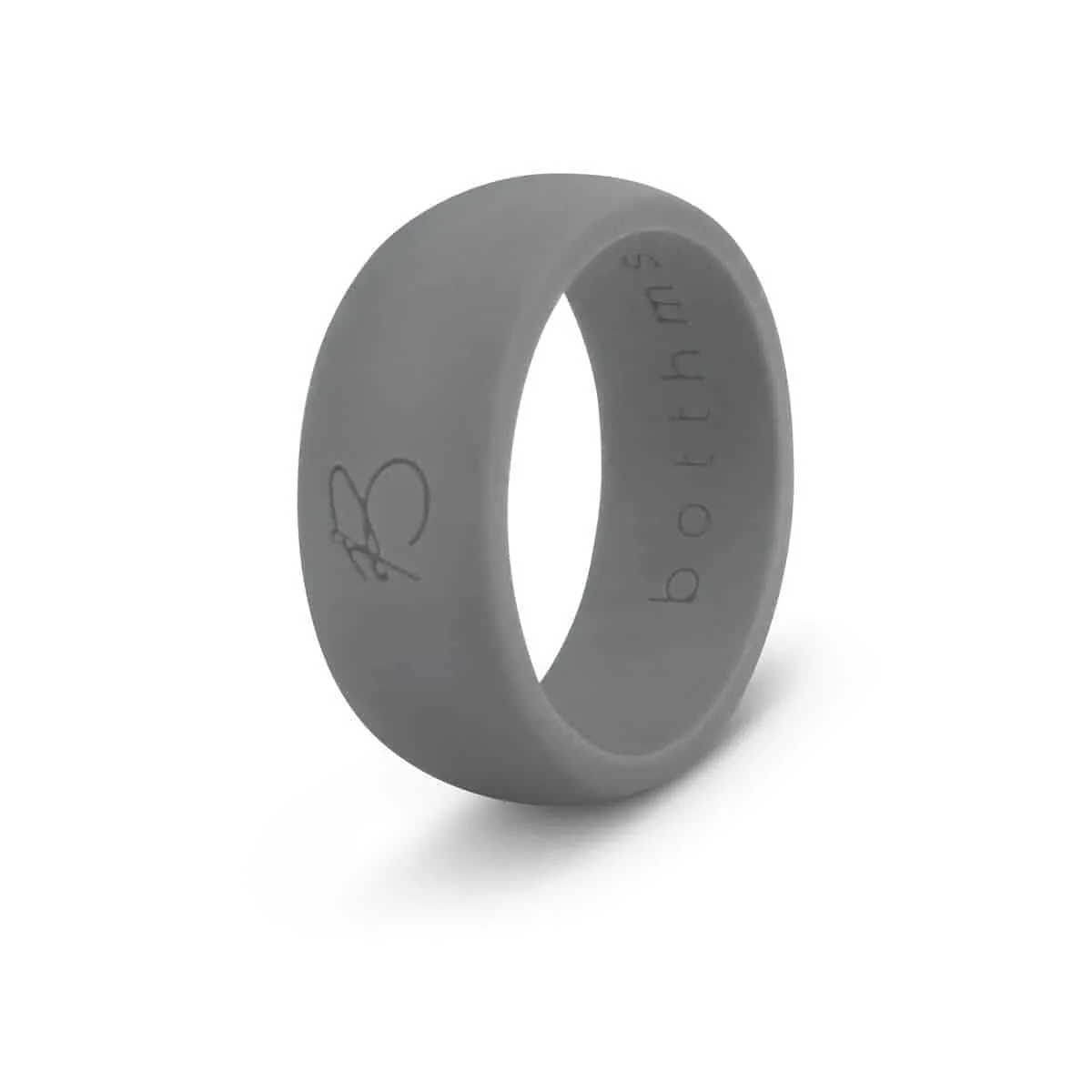 botthms Silicone Rings Combo Pack - 4 Black/Charcoal/Orange & Red