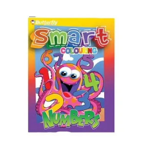 Butterfly Number Smart Colouring Book 96 Pages
