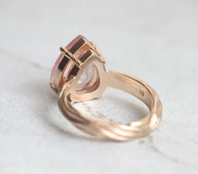Candy Pear Morganite Ring