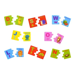 Carol Wooden Alphabet & Color Matching Puzzle