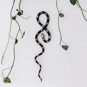 Ceramic Wall Snakes (Stevie-black/turquoise)