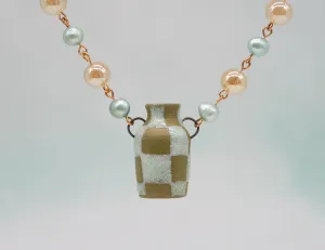 Checkered Pot Necklace #2