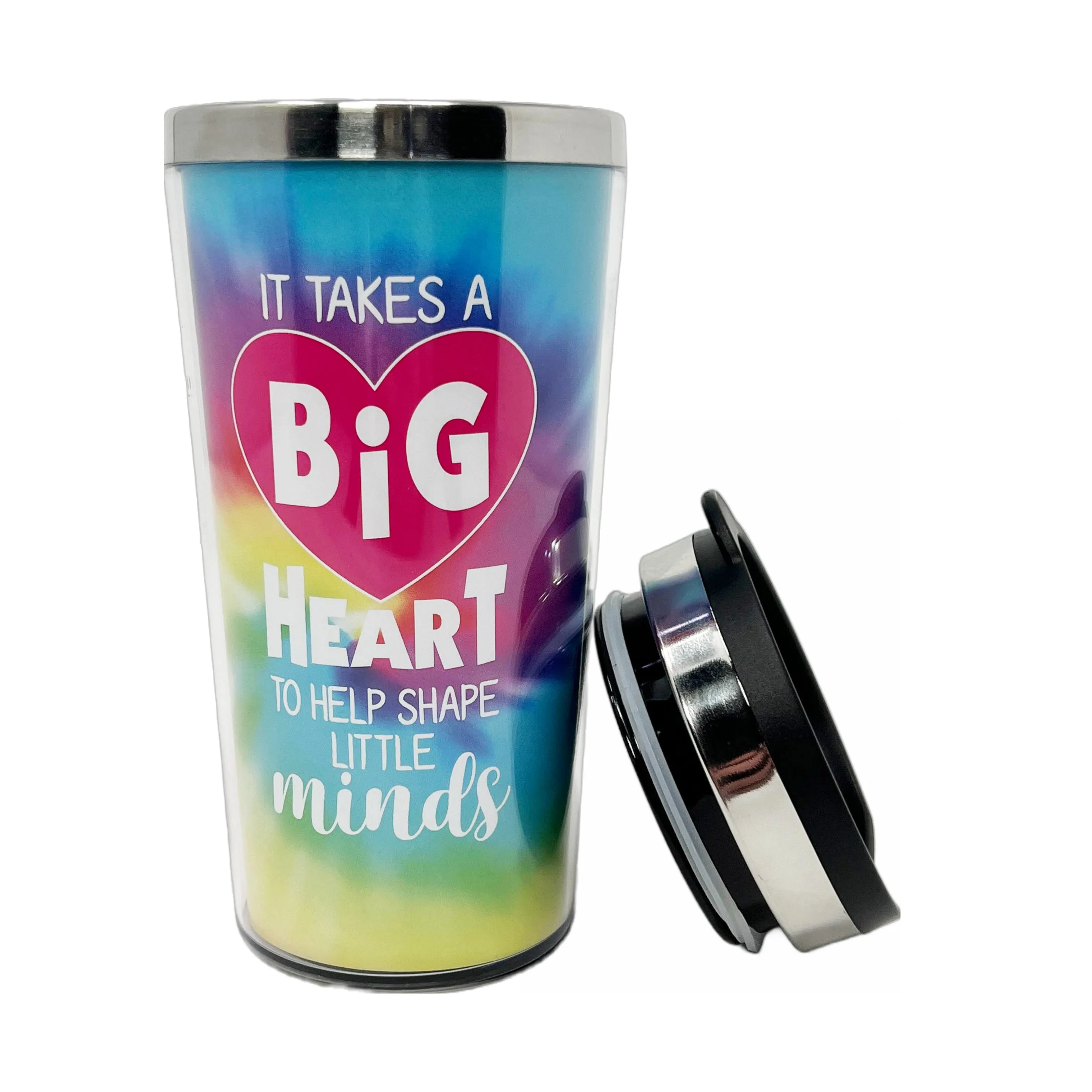 Cheep N Cheerful Teacher Appreciation Coffee Tumbler 4- Pack, Valentine Teacher Gifts, Teacher Tumblers