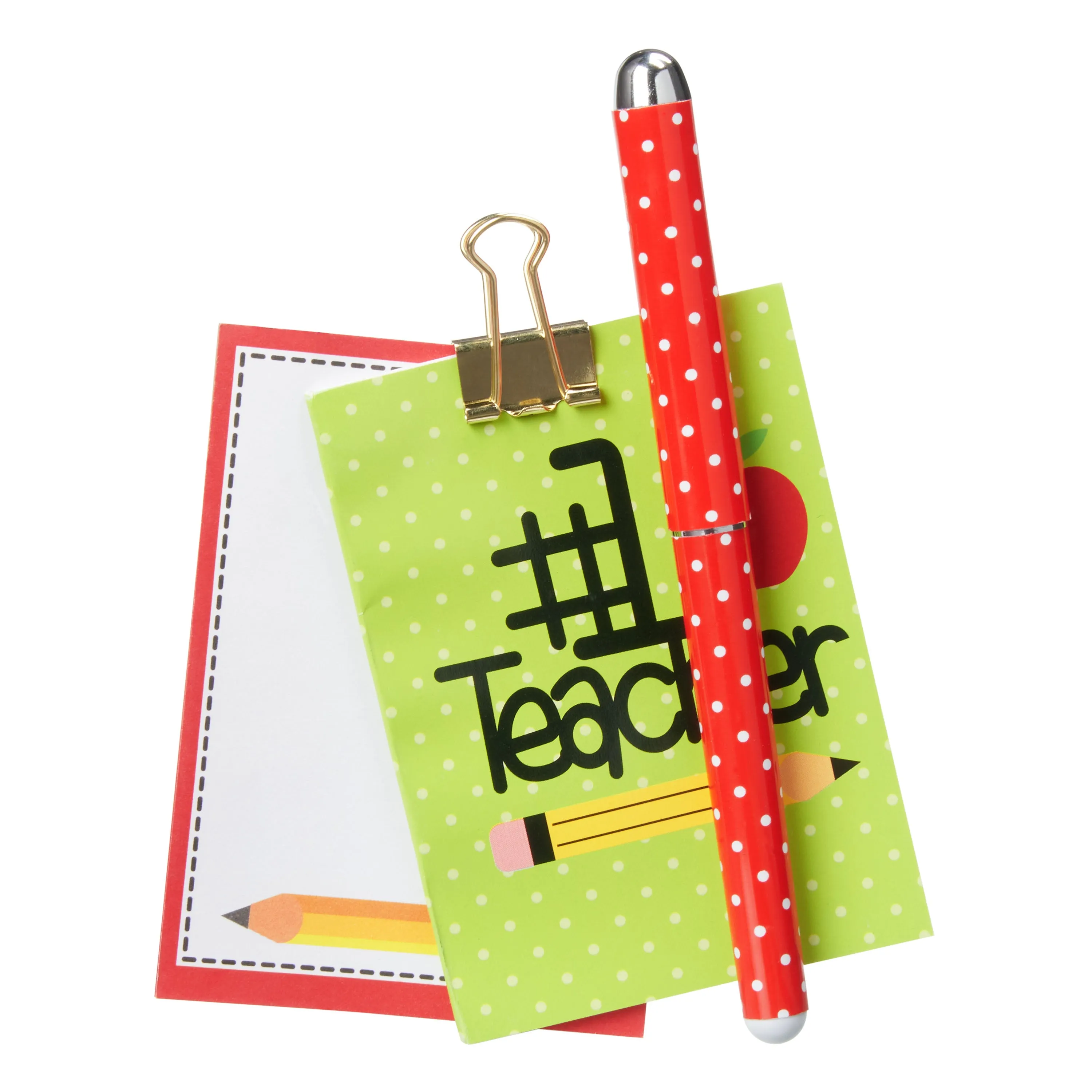 Cheep N Cheerful Valentines Day Teacher Gift Set, Tumbler, Solar Flower, Stationary Set, 10 pcs