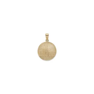 Chicago Skyline Disc Pendant (14K)