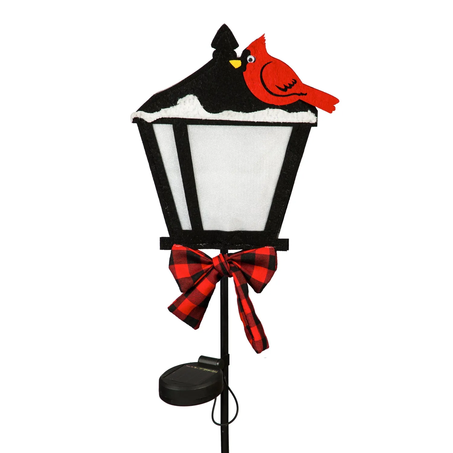 Christmas Silhouettes Solar Lit Fabric Stakes, 3 Asst,47fs035bl