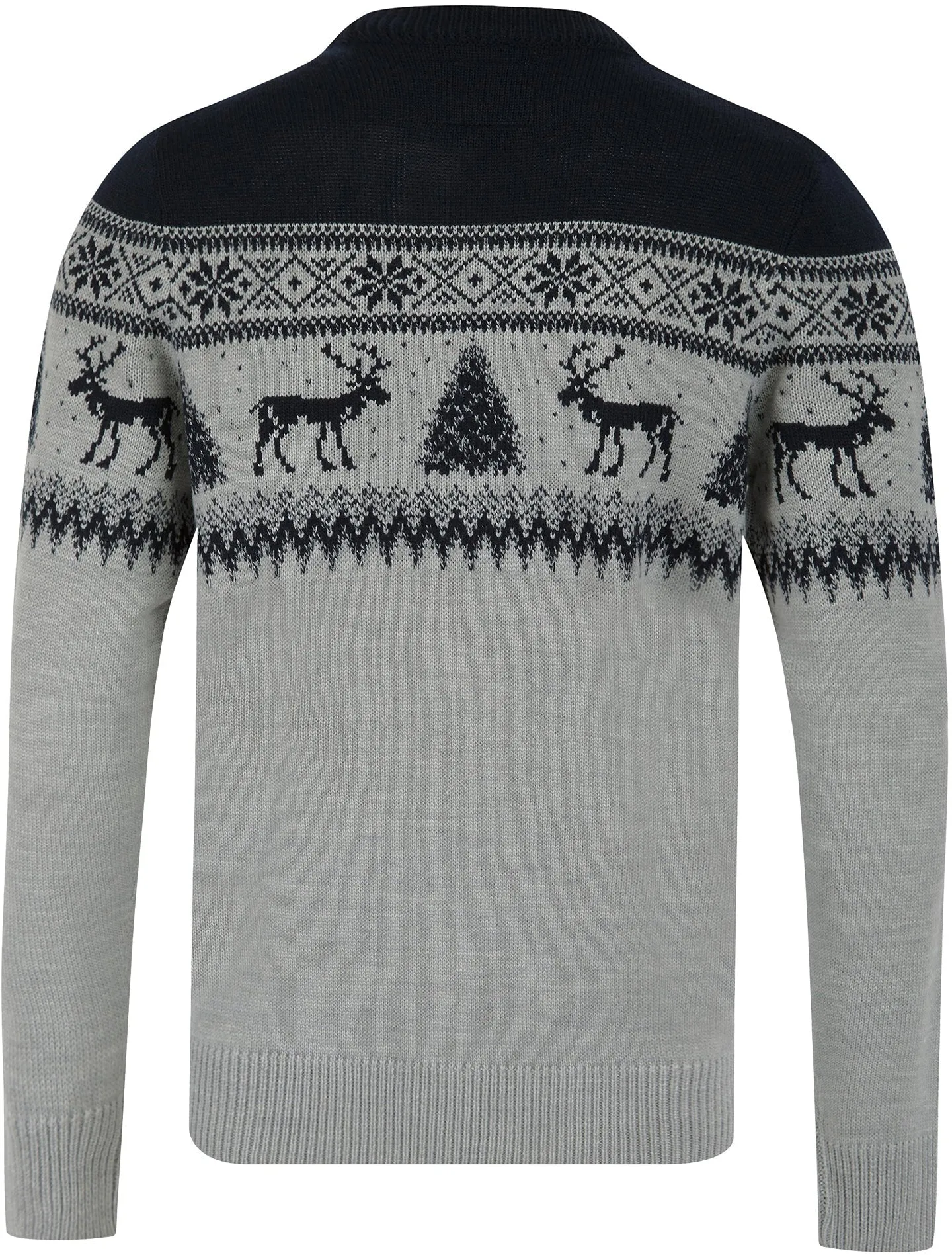 Christmas Weststag Nordic Fairisle Mens Christmas Jumper - Blue