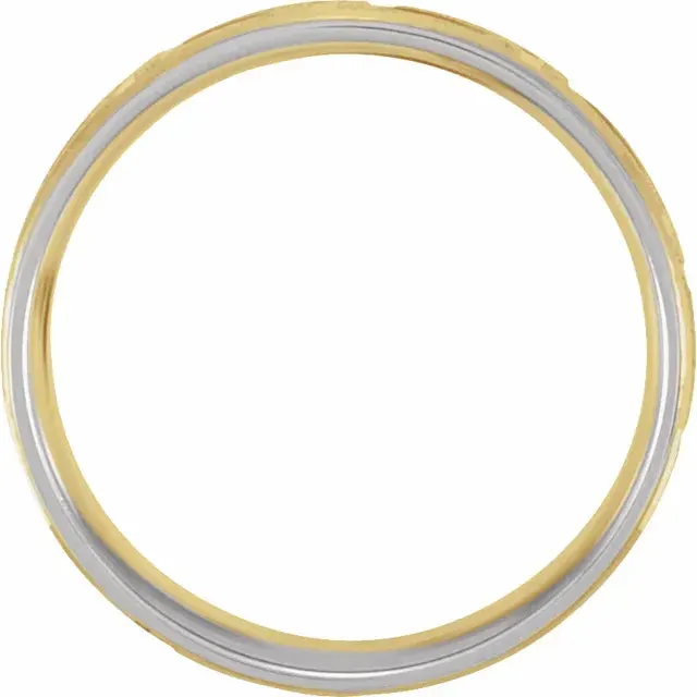 Comfort-Fit Greek Key Pattern Band - 7mm