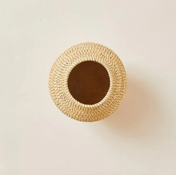 Copabu Wood   Raffia Vase
