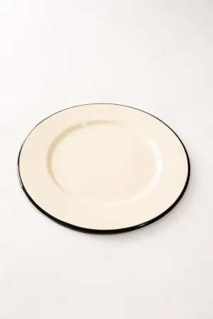 Cream Enamel Plate