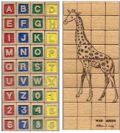Custom Personalized Wooden ABC blocks (Base price shown)