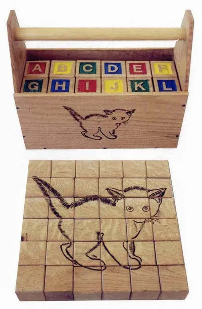 Custom Personalized Wooden ABC blocks (Base price shown)